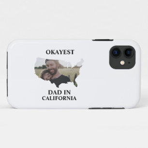 Aangepaste Amerikaanse foto Okayest dad Fathers da iPhone 11 Hoesje