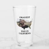 Aangepaste Amerikaanse foto Okayest dad Fathers da Glas (Voorkant)