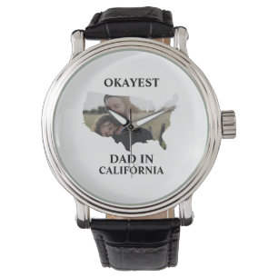 Aangepaste Amerikaanse foto Okayest dad Fathers da Horloge