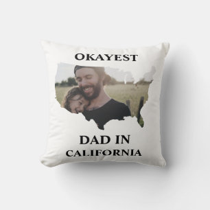 Aangepaste Amerikaanse foto Okayest dad Fathers da Kussen