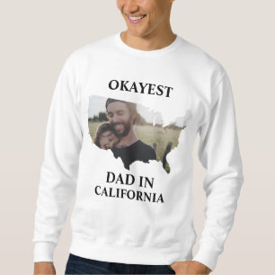 Aangepaste Amerikaanse foto Okayest dad Fathers da Trui