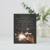 Aangepaste Amerikaanse hymne Star Spangled Banner  Briefkaart (Staand voorkant)