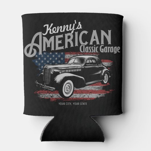 Aangepaste Amerikaanse  klassieke autokleding Blikjeskoeler (Achterkant)