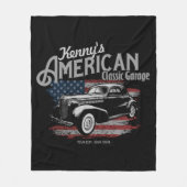 Aangepaste Amerikaanse klassieke autokleding Fleece Deken (Voorkant)