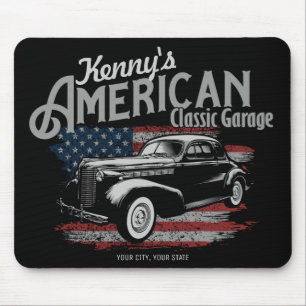 Aangepaste Amerikaanse klassieke autokleding Muismat