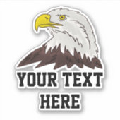 Aangepaste Amerikaanse logo vinylsticker Sticker (Voorkant)