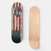 Aangepaste Amerikaanse schedel Skateboard (Voorkant)