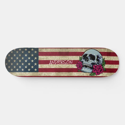 Aangepaste Amerikaanse schedel Skateboard (Horizontaal)