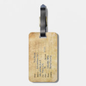 Aangepaste Amerikaanse vlag Bagagelabel (Achterkant verticaal)