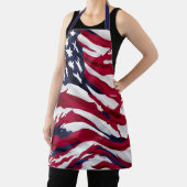 Aangepaste Amerikaanse vlag - Gepersonaliseerde pa Schort (Insitu)