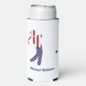 Aangepaste Amerikaanse vlag Golf Player (Seltzer Achterkant)