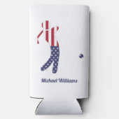 Aangepaste Amerikaanse vlag Golf Player (Achterkant)