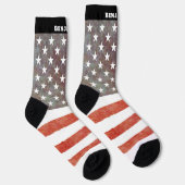 Aangepaste Amerikaanse vlag met Mannen van Naam Sokken (Rechts)