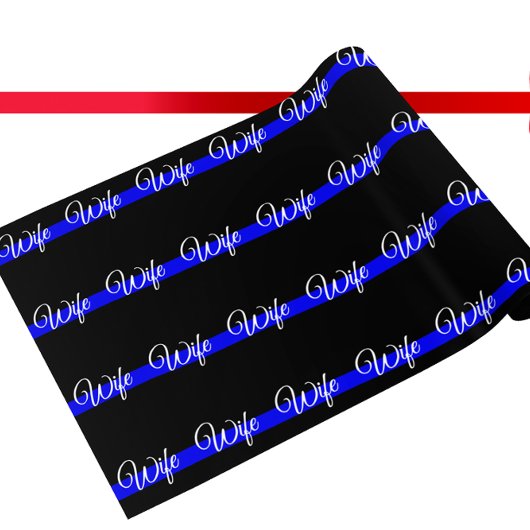Aangepaste Amerikaanse vlag met Thin Blue Line Cadeaupapier