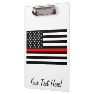 Aangepaste Amerikaanse vlag op de Thin Red Line Klembord