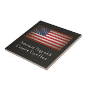 Aangepaste Amerikaanse vlag Tegeltje (Zijkant)