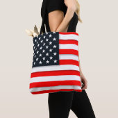 Aangepaste Amerikaanse vlag Tote Bag (Dichtbij)