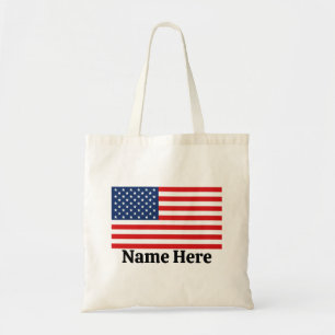Aangepaste Amerikaanse vlag Tote Bag