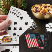 Aangepaste Amerikaanse vlagspelkaarten Pokerkaarten (Insitu)