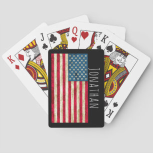 Aangepaste Amerikaanse vlagspelkaarten Pokerkaarten