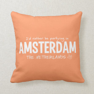 Aangepaste AMSTERDAM-kleurwerpkussen Kussen