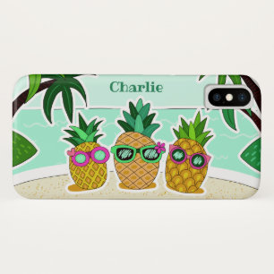 Aangepaste anananassen van de Aangewezen Steekproe iPhone X Hoesje