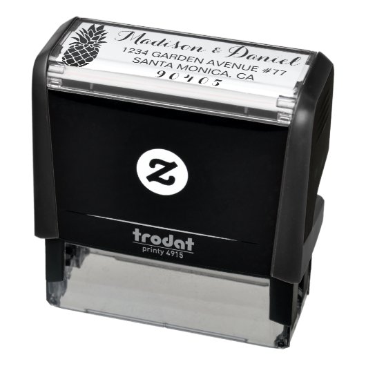 Aangepaste ananas adresstempel, Zelfinkt stempel (Product)
