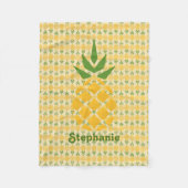 Aangepaste ananas fleece deken (Voorkant)