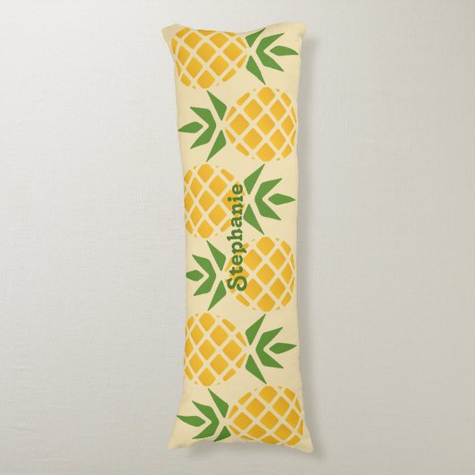 Aangepaste ananas lichaamskussen (Voorkant Verticaal)