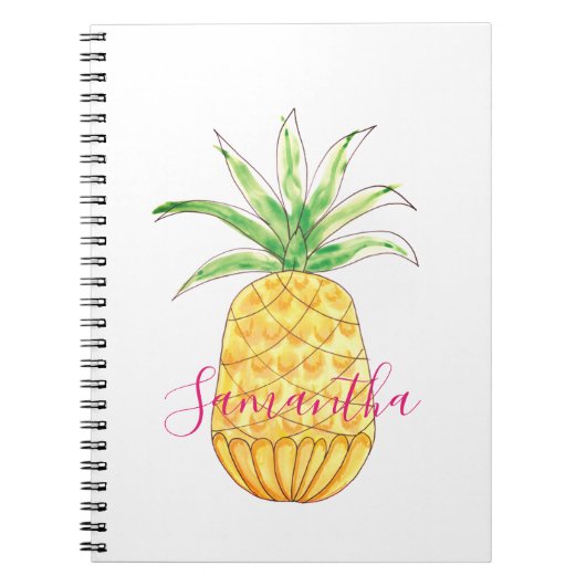 Aangepaste ananas notitieboek (Voorkant)