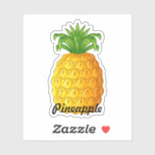 Aangepaste ananas sticker (Vel)