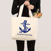 Aangepaste anchor Beach-tas Grote Tote Bag (Voorkant (product))