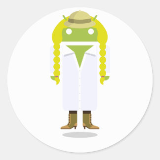 Aangepaste Android Ronde Sticker