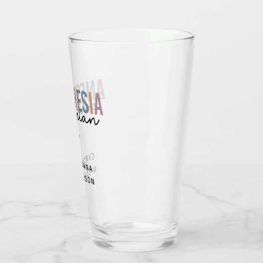 Aangepaste anesthesie Technicus Retro anesthesie Glas (Links)