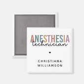 Aangepaste anesthesie Technicus Retro anesthesie Magneet (Voorkant / Achterkant)