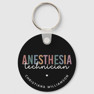 Aangepaste anesthesie Technicus Retro anesthesie Sleutelhanger