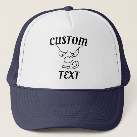 Aangepaste Angry Face Sarcasme gepersonaliseerde o Trucker Pet (Voorkant)