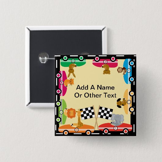 Aangepaste Animal Racers Button (Voorkant /achterkant)