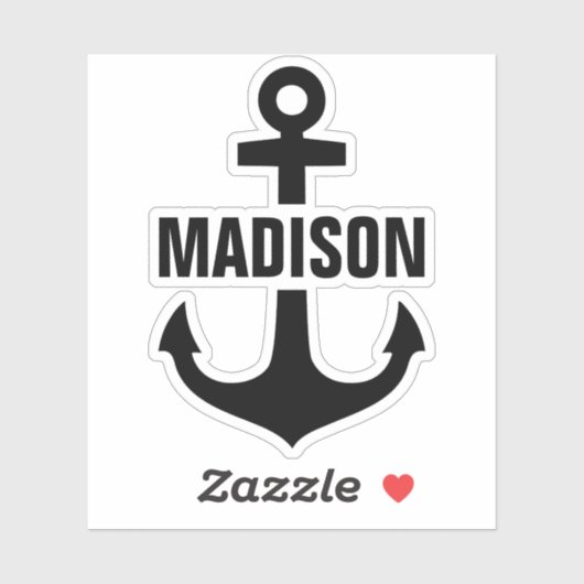 Aangepaste ankernaam Sticker (Vel)