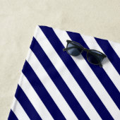 Aangepaste ankerstempel en diagonale strepen strandlaken (In situ)