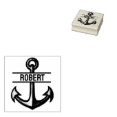 Aangepaste ankerstempel met aangepaste naam 	rubberstempel (Gestempeld)