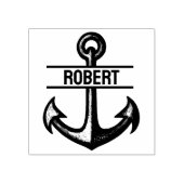 Aangepaste ankerstempel met aangepaste naam 	rubberstempel (Afrduk)