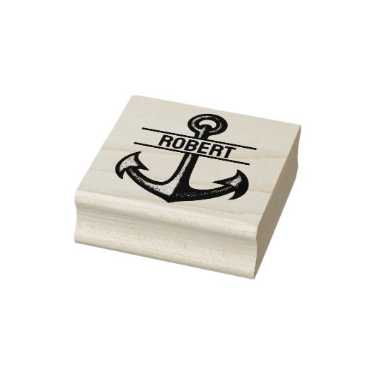 Aangepaste ankerstempel met aangepaste naam 	rubberstempel (Stempel)