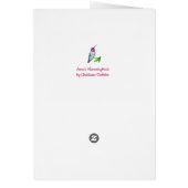 Aangepaste Anna Hummingbird Birthday Card (Achterkant)