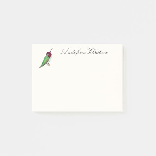 Aangepaste Anna's Hummingbird Notes (Voorkant)