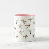 Aangepaste Anna's Hummingbird Two-Tone Coffee Mok (Center)