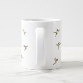 Aangepaste Anna's Hummingvogels Extra Grote Beker (Achterkant)