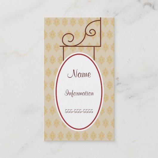 Aangepaste  Antiek Visitekaartjes (Voorkant)