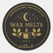 Aangepaste  Apothecary Wax Melts Label (Voorkant)
