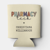 Aangepaste apotheek tech retro apotheek technicus blikjeskoeler (Achterkant)